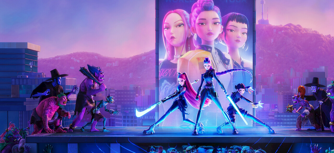 『KPOPガールズ! デーモン・ハンターズ』のキービジュアル